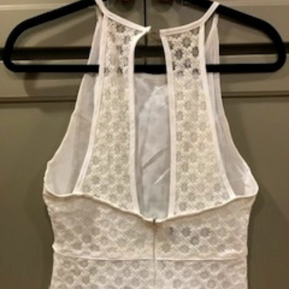OVI Halter Open Back Lace Top